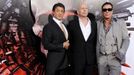 Premiéra filmu Postradatelní - Sylvester Stallone, Bruce Willis a Mickey Rourke