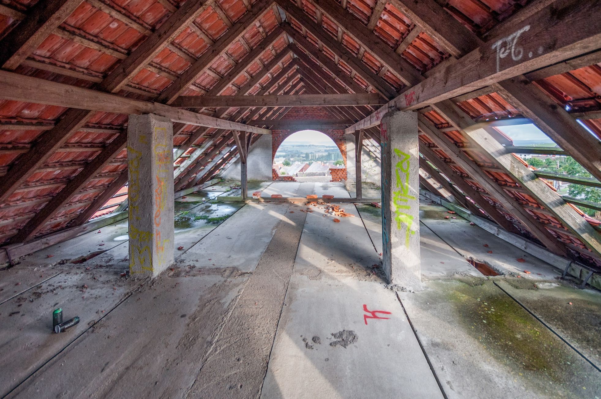 Miličín - nedokončená stavba