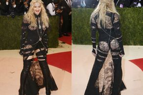 Šarapovová v rudé i (ne)oblečená Madonna. Celebrity se předvedly na Met Gala