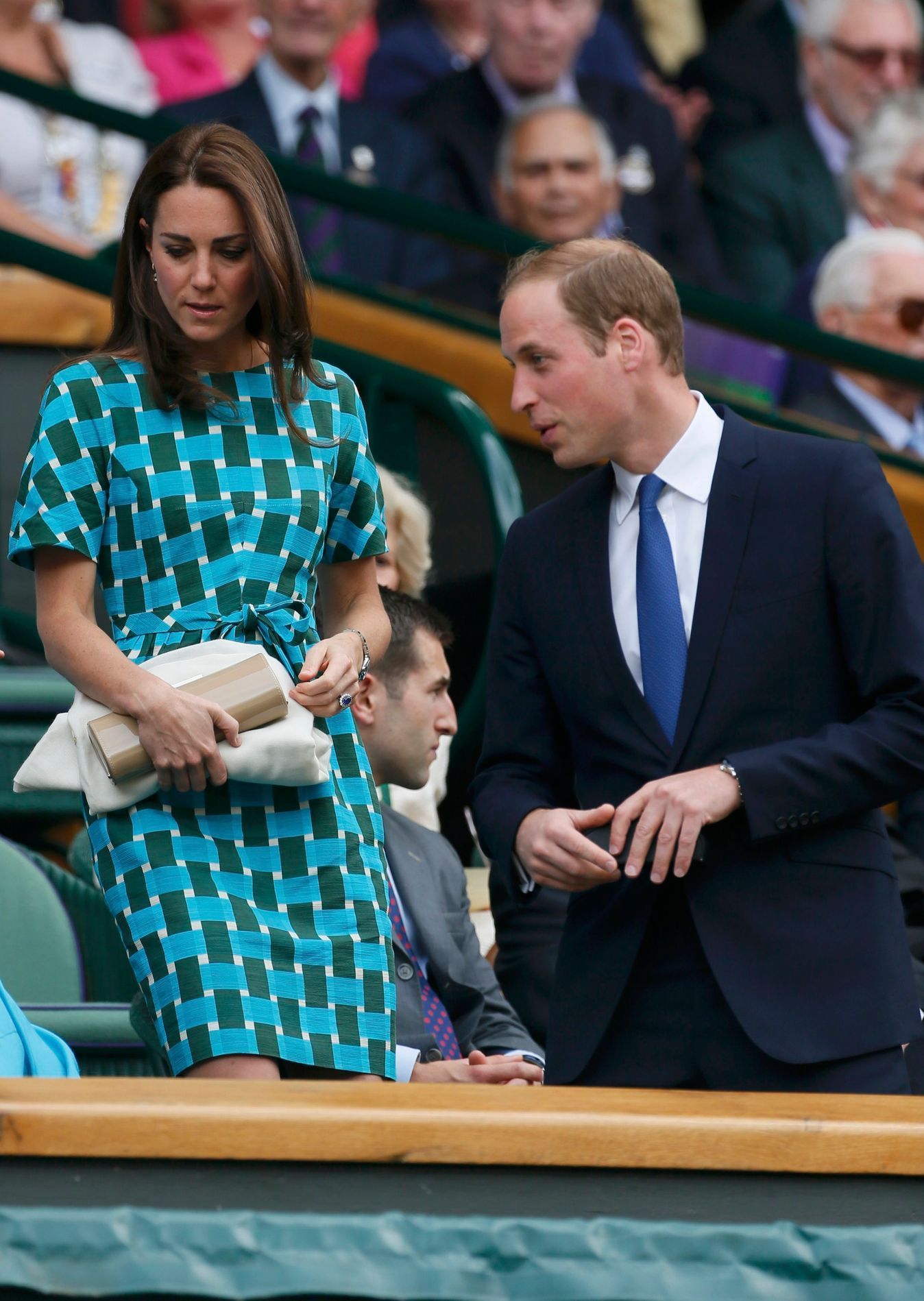 Princ William a jeho žena Catherine na Wimbledonu 2014