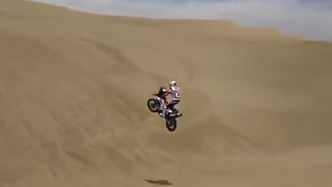 Rallye Dakar 2018, 1. etapa: Joaquim Rodrigues - pád