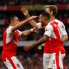 PL, Arsenal-Chelsea: Theo Walcott a Alexis Sánchez slaví gól na 2:0