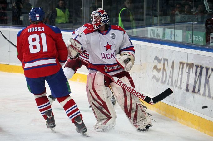 Hokej, KHL, Lev Praha - CSKA Moskva: Marcel Hossa - Rastislav Staňa