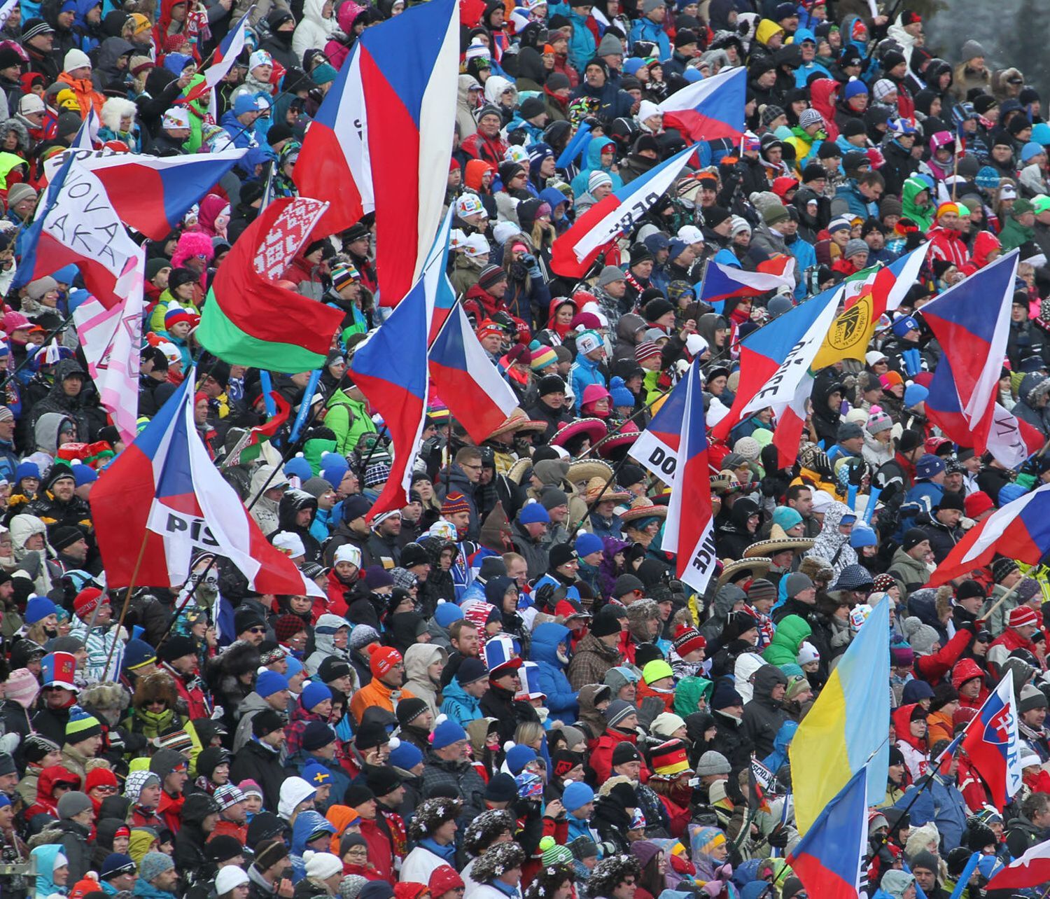 Biatlon, SP NMNM, stíhačka M: fanoušci