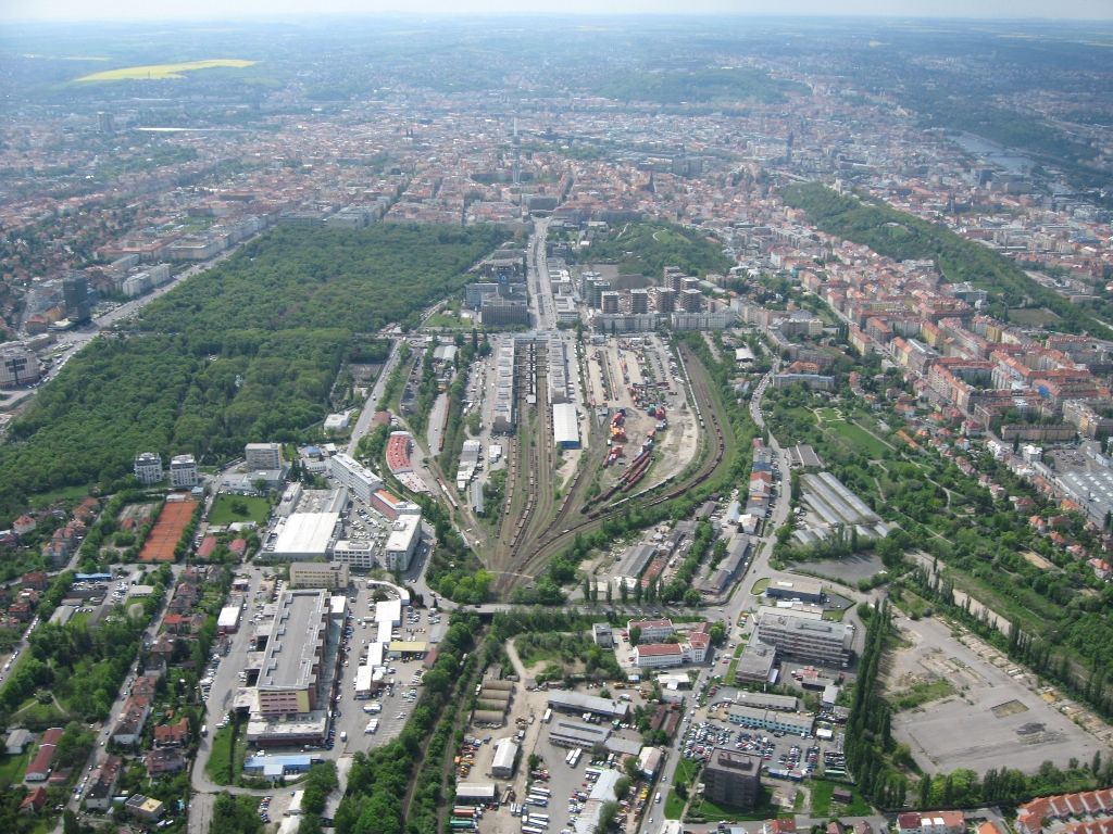 Nákladové nádraží Žižkov - návrh Sekyra Group