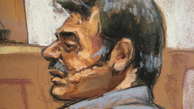 Portrét zatčeného Mansúra Arbabsiára.
