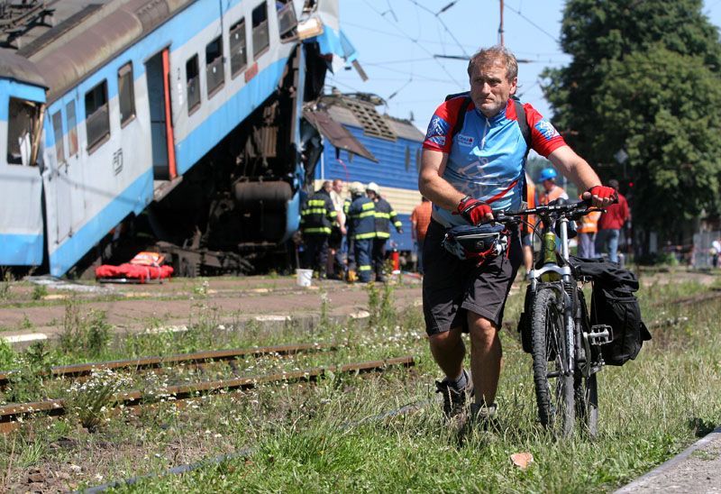 Srážka vlaků na nádraží v Čerčanech