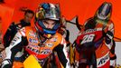 Španělský motocyklista MotoGP Dani Pedrosa během tréninku Velké ceny České republiky 2012 v Brně.