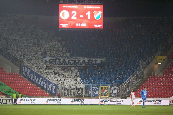 SL, Slavia-Baník: fanoušci Baníku