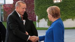 Erdogan a Merkelová