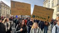 demonstrace, Hradčanské náměstí, Praha, ekologové, Petr Macinka