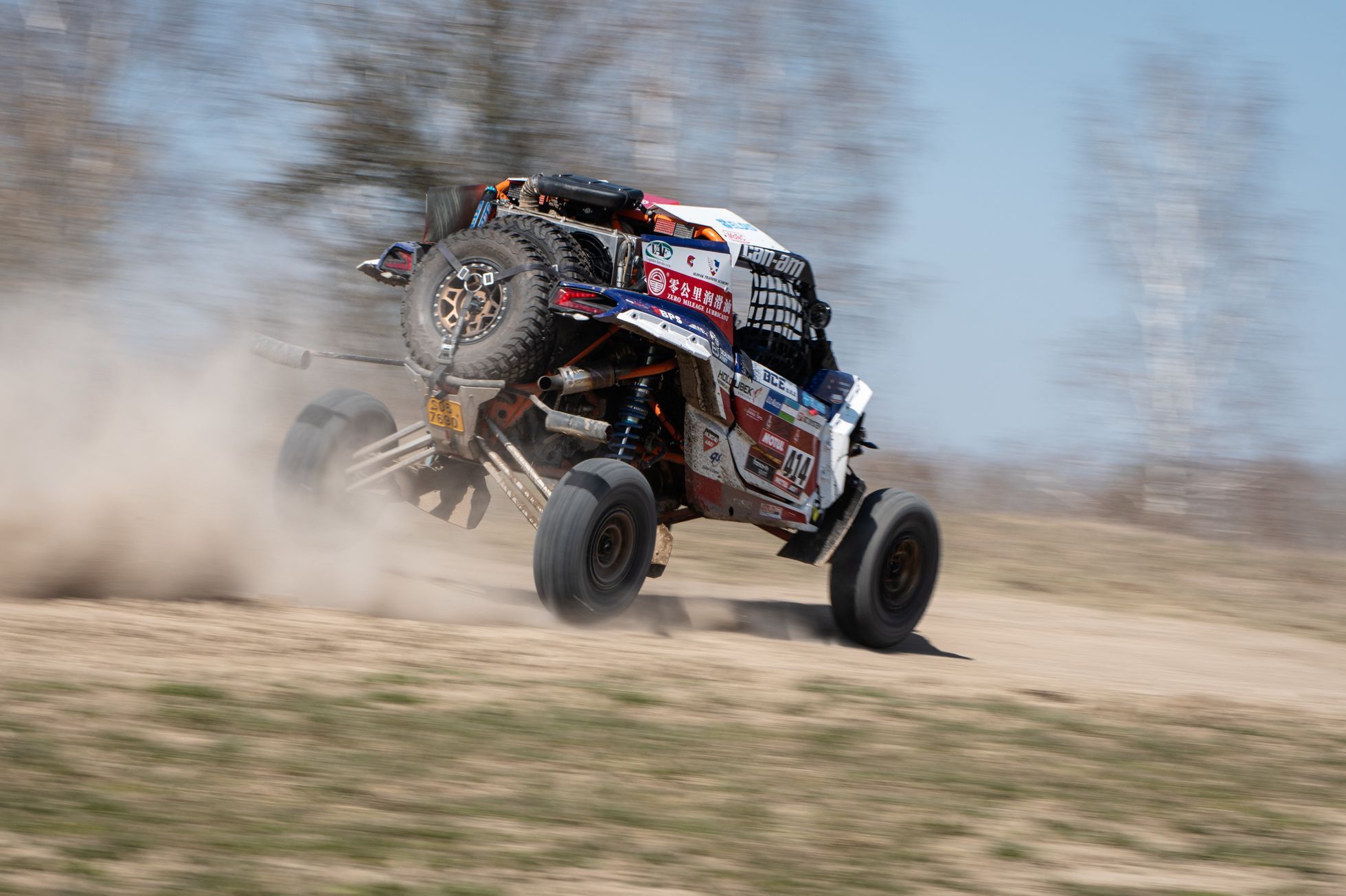 Tomáš Enge při testu buginy Can-Am pro Rallye Dakar