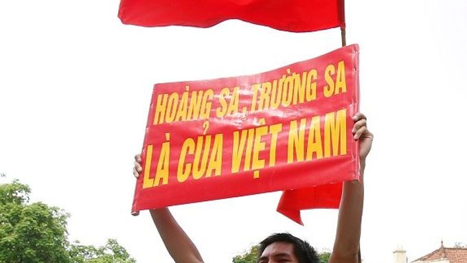 Demonstrace proti Číně vietnamští komunisté lidem povolili.