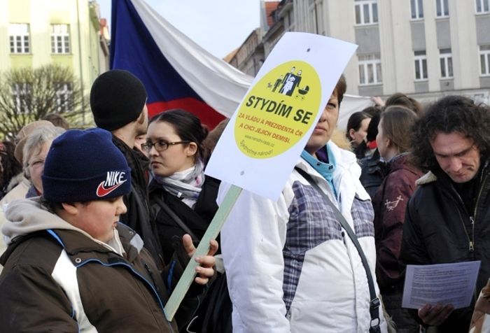 Holešovská výzva - protest proti vládě v Hradci Králové