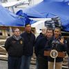 Obama, Romney a hurikán Sandy