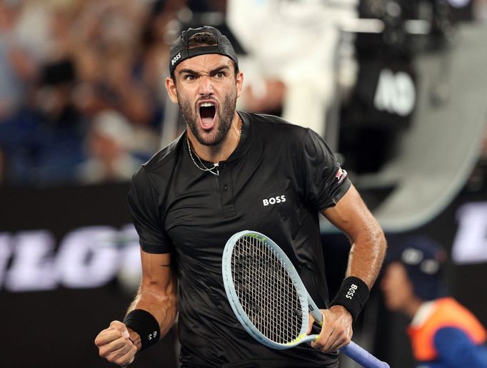 Matteo Berrettini ve čtvrtfinále Australian Open 2022