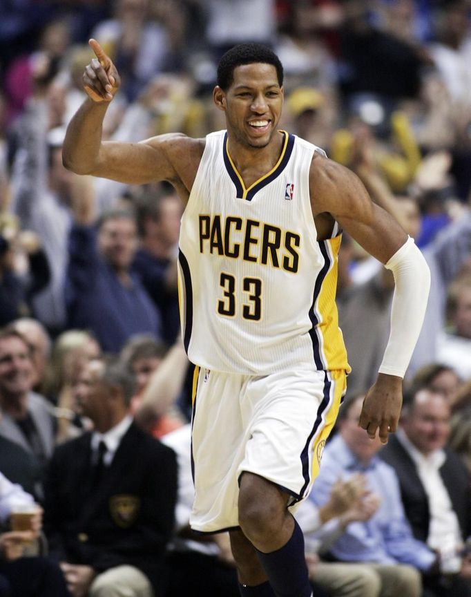 Danny Granger slaví postup Indiany přes Orlando