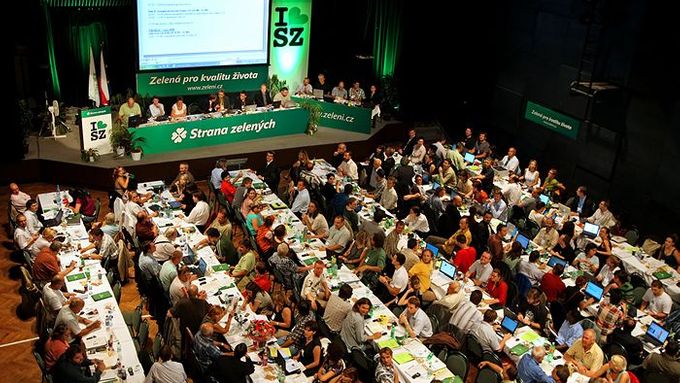 Sjezd Strany zelených v Teplicích.
