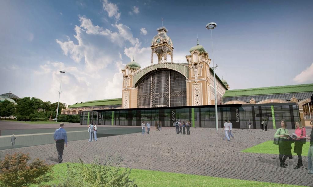Soutěžní návrhy na rekonstrukci Průmyslového paláce v Praze