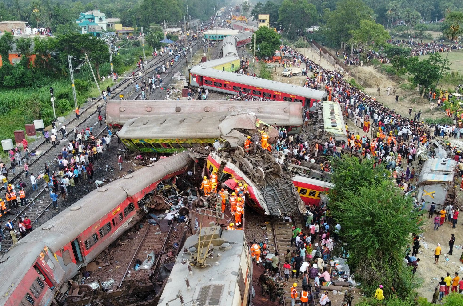 Vlak - nehoda - Indie