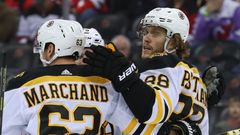 David Pastrňák slaví branku Bostonu Bruins