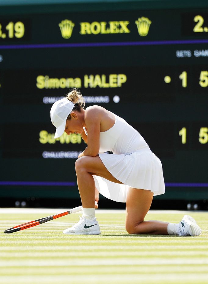 Simona Halepová na Wimbledonu 2018