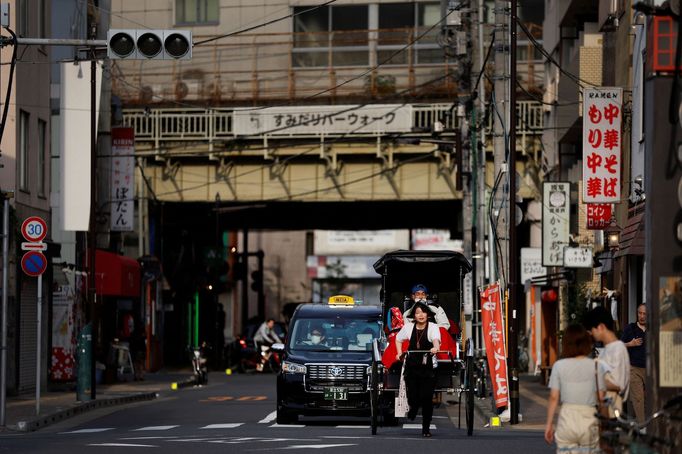 Japonsko rikša ženy