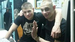 A fighter from Putin's war, Igor Sofonov, 38, (R) goes on the rampage with an accomplice Maxim Bochkarev, 37, (L)