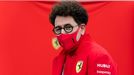 Šéf týmu Ferrari Mattia Binotto ve Velké ceně Belgie 2020