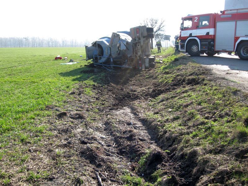 Záchrana řidiče u Bytřice pod Hostýnem
