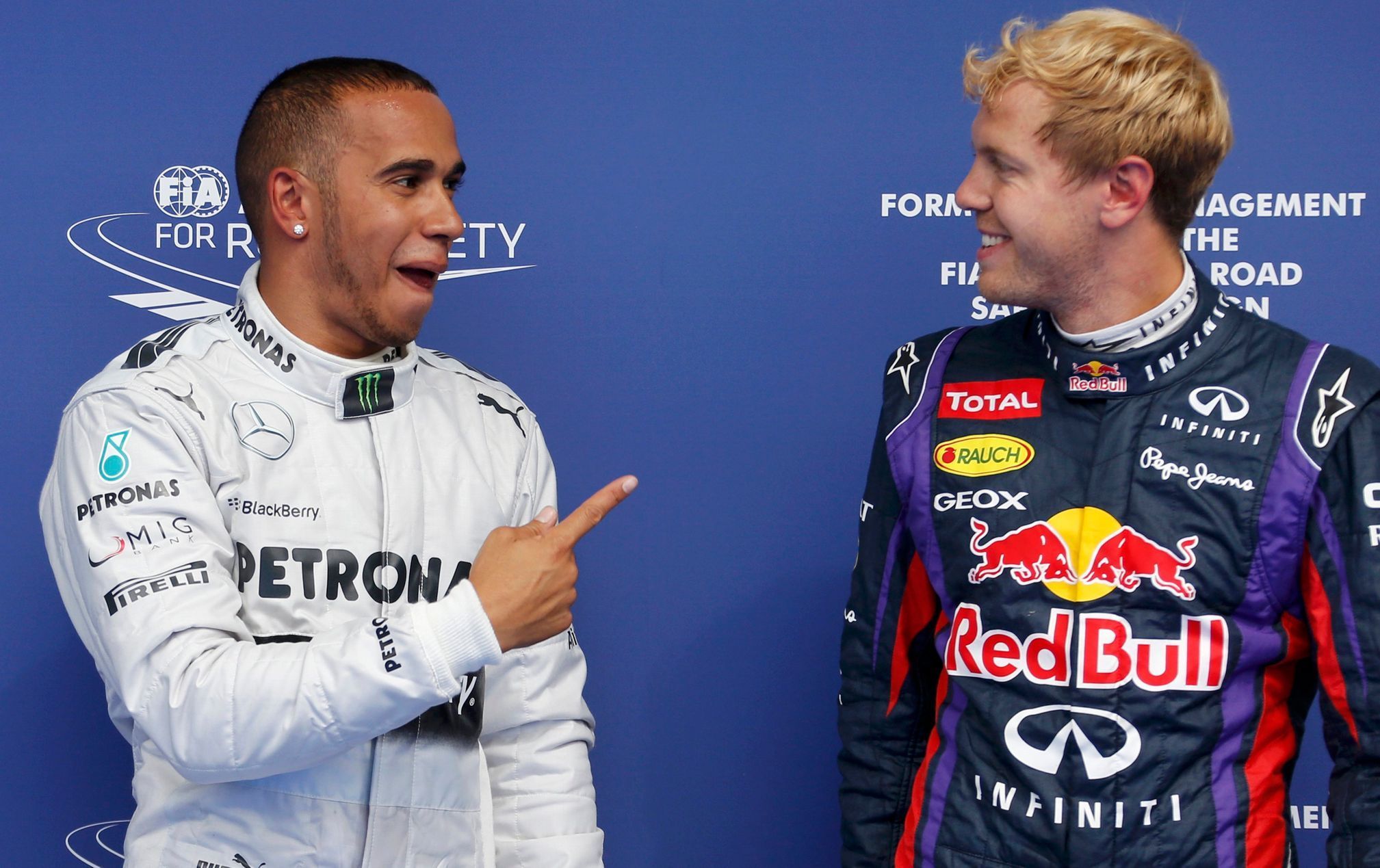 Formule 1, VC Belgie 2013: Lewis Hamilton, Mercedes a Sebastian Vettel, Red Bull