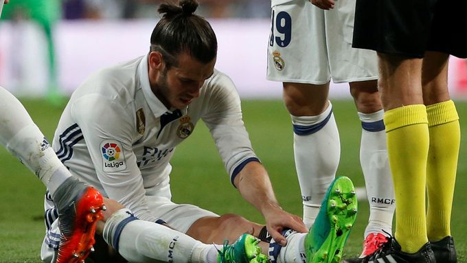 Zraněný Gareth Bale