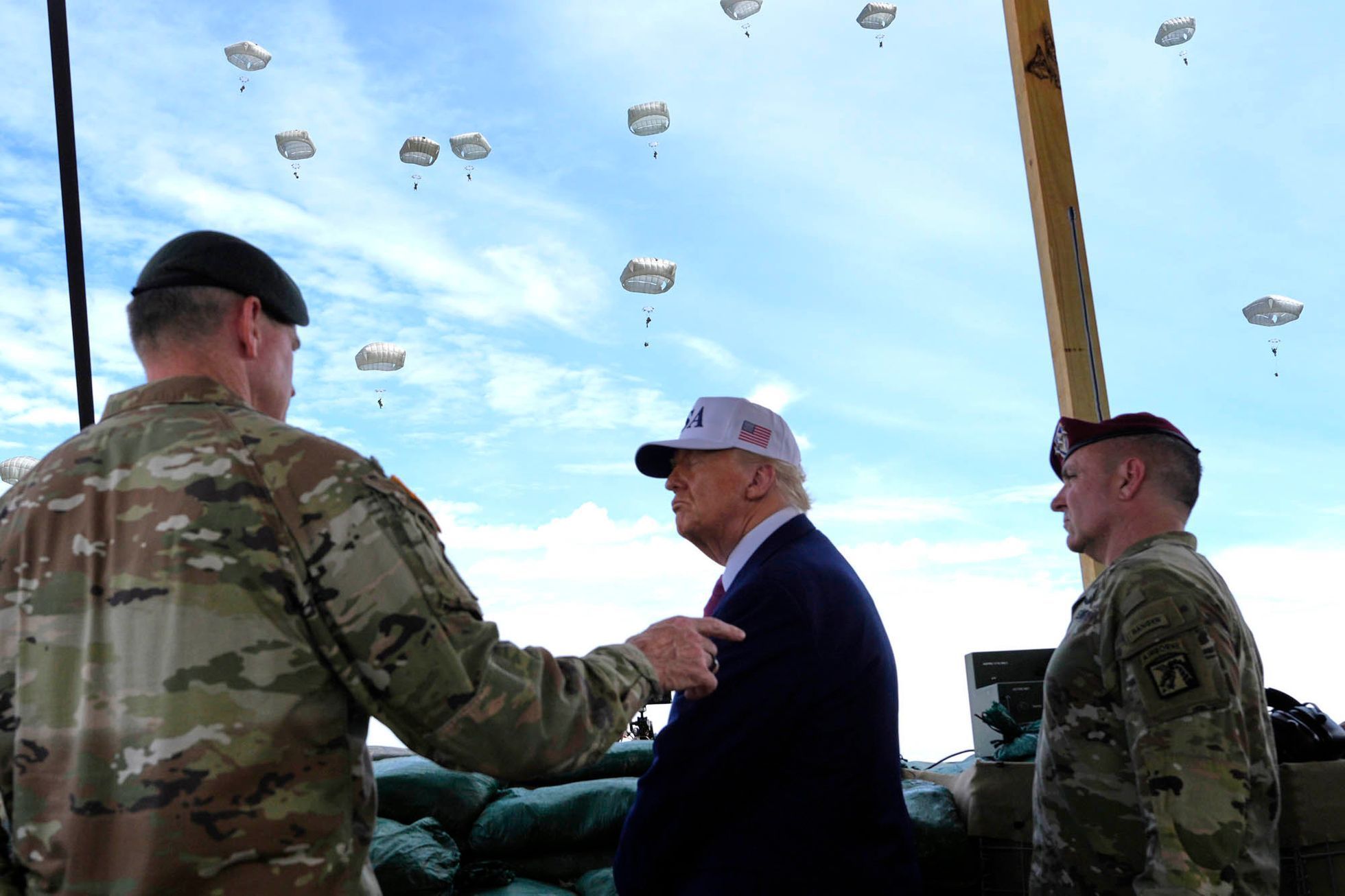 Fort Bragg, USA, Donald Trump. armáda, základna, vojáci