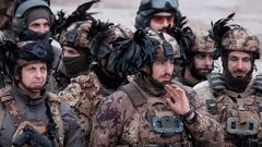 Vojáci NATO prováděli manévry na lotyšské základně v Adazi v rámci cvičení „Rozhodný bojovník“.