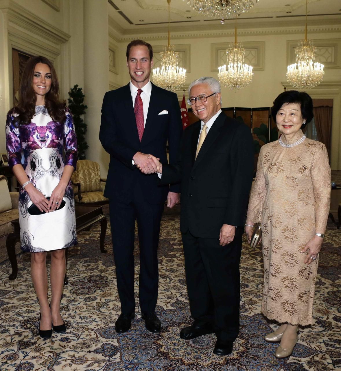 Kate a William na výletě v Singapuru