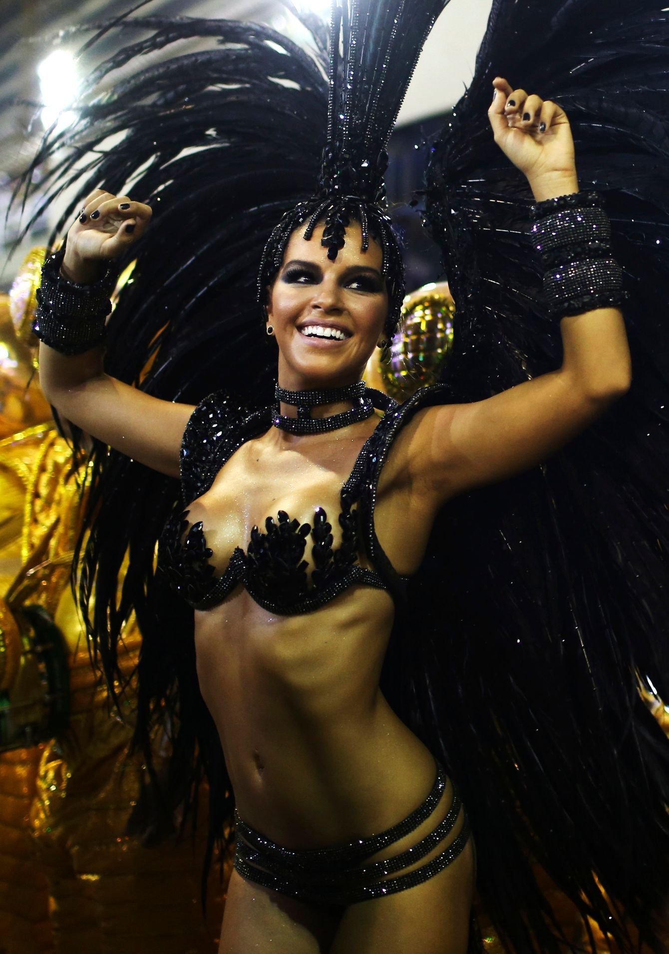 Drum Queen Mariana Rios from the Mocidade Independente samba school