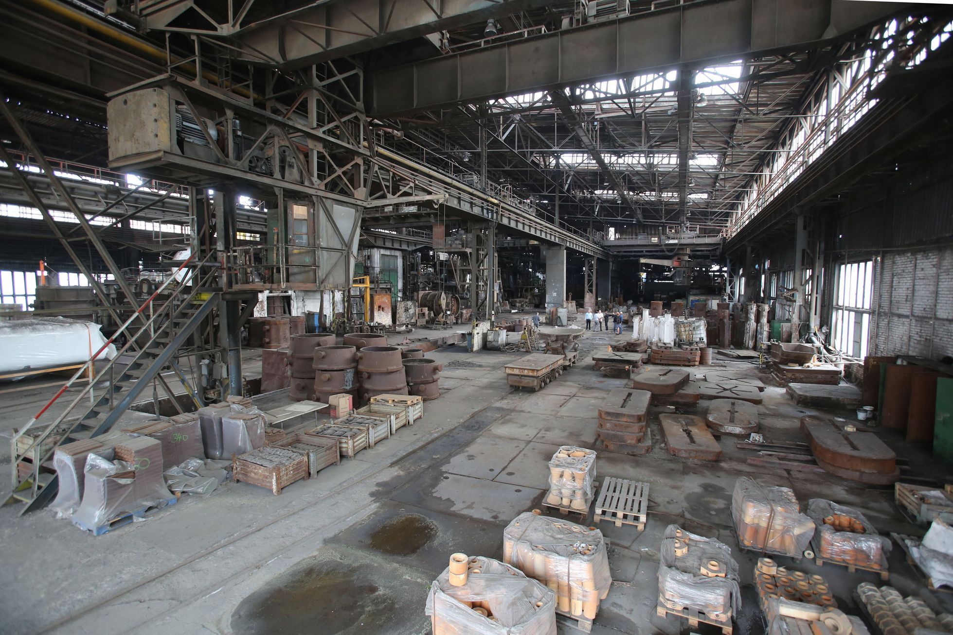 Zavřená ocelárna Poldi