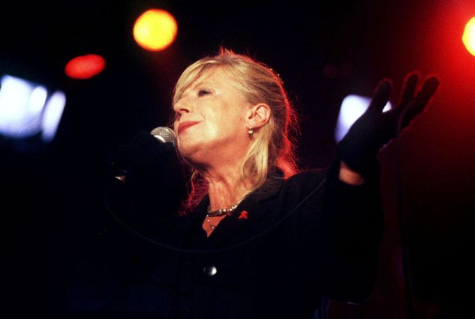 Zpěvačka Marianne Faithfull v roce 1995.