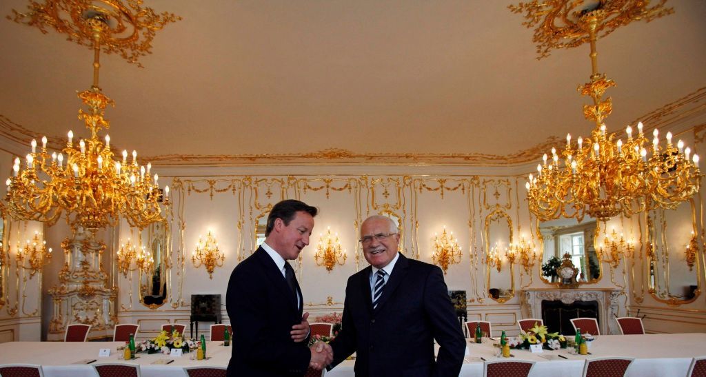Václav Klaus a David Cameron