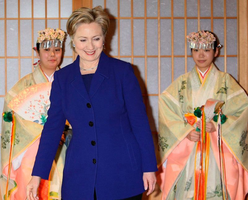 Hillary Clintonová cestuje po Asii