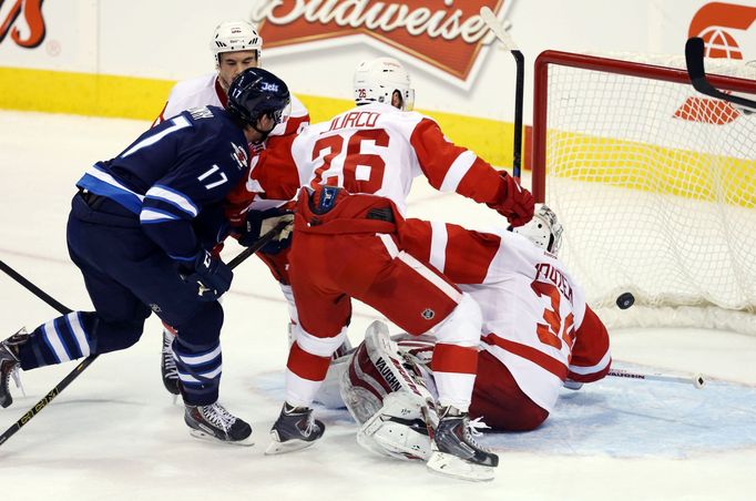 NHL: Detroit Red Wings at Winnipeg Jets (Lowry, Mrázek)