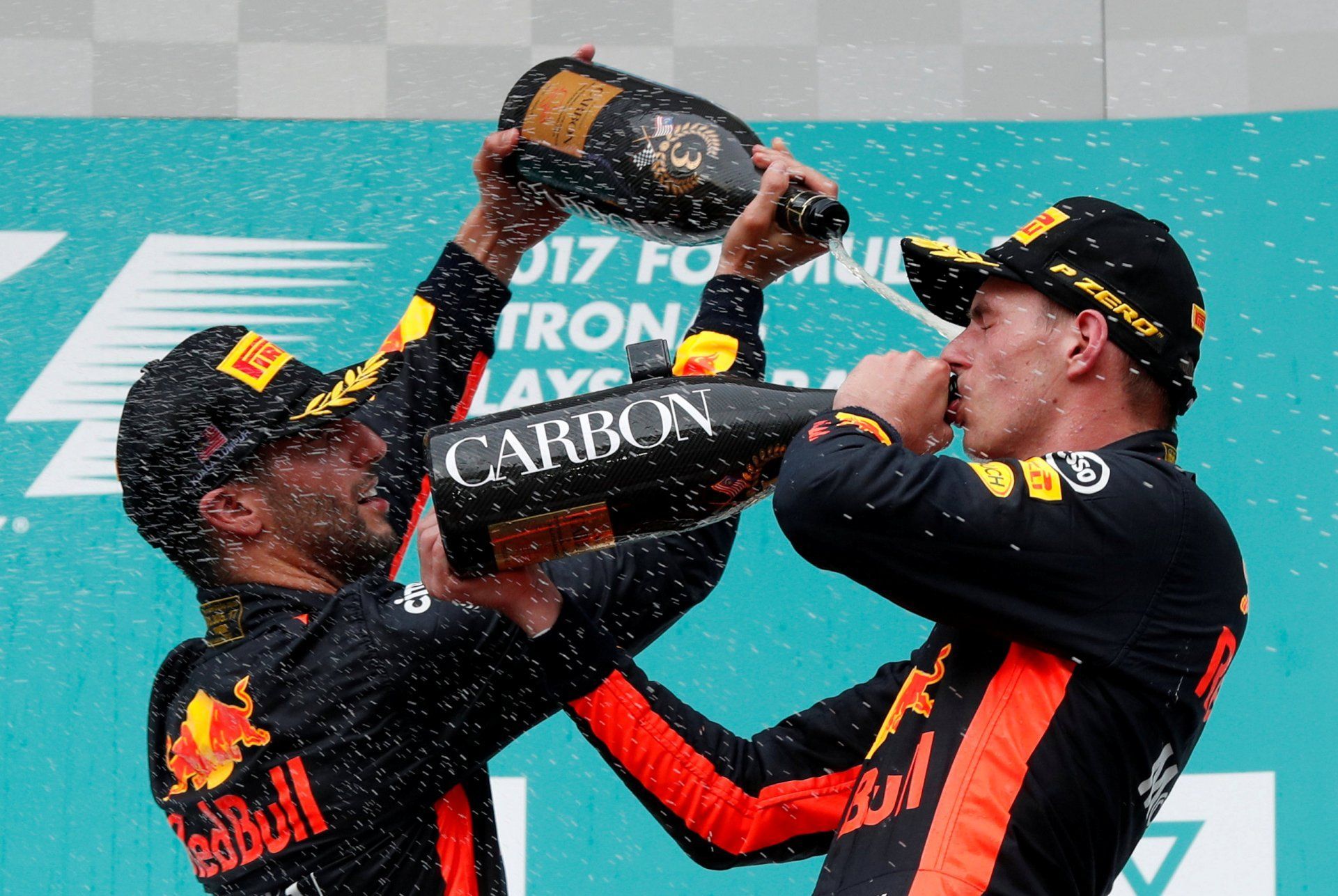 F1, Malajsie 2017: Daniel Ricciardo a Max Verstappen, Red Bull