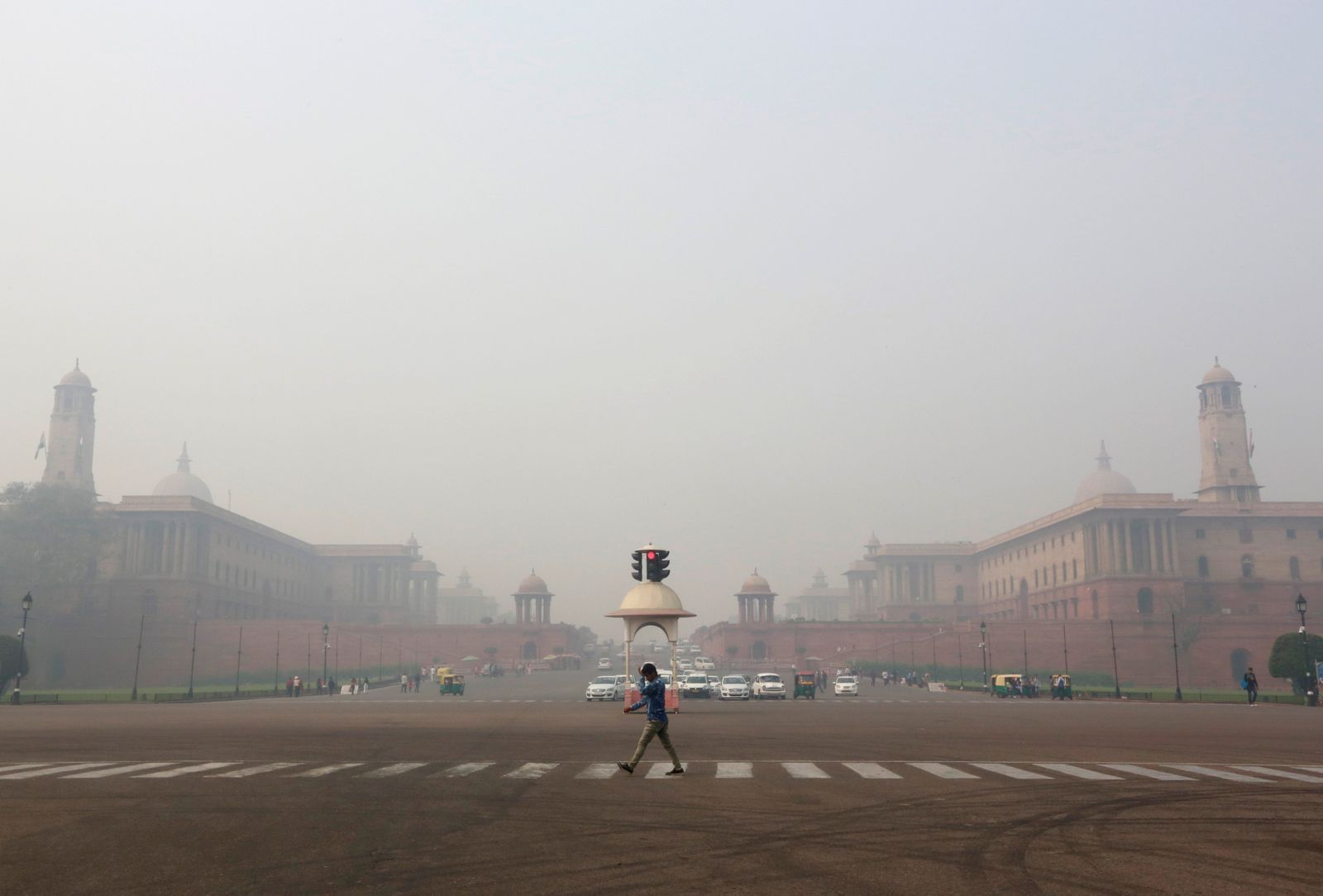 Smog v indickém Dillí.