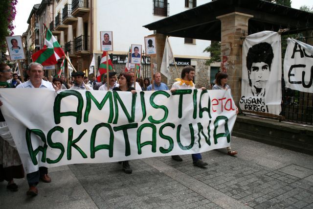Demonstrace Basků v Oňati