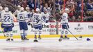 Auston Matthews po vstřelení hattricku