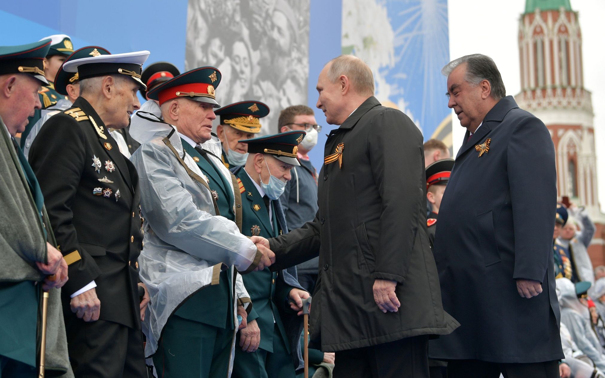 Moskva, přehlídka, Rusko, druhá světová válka, armáda, vojsko