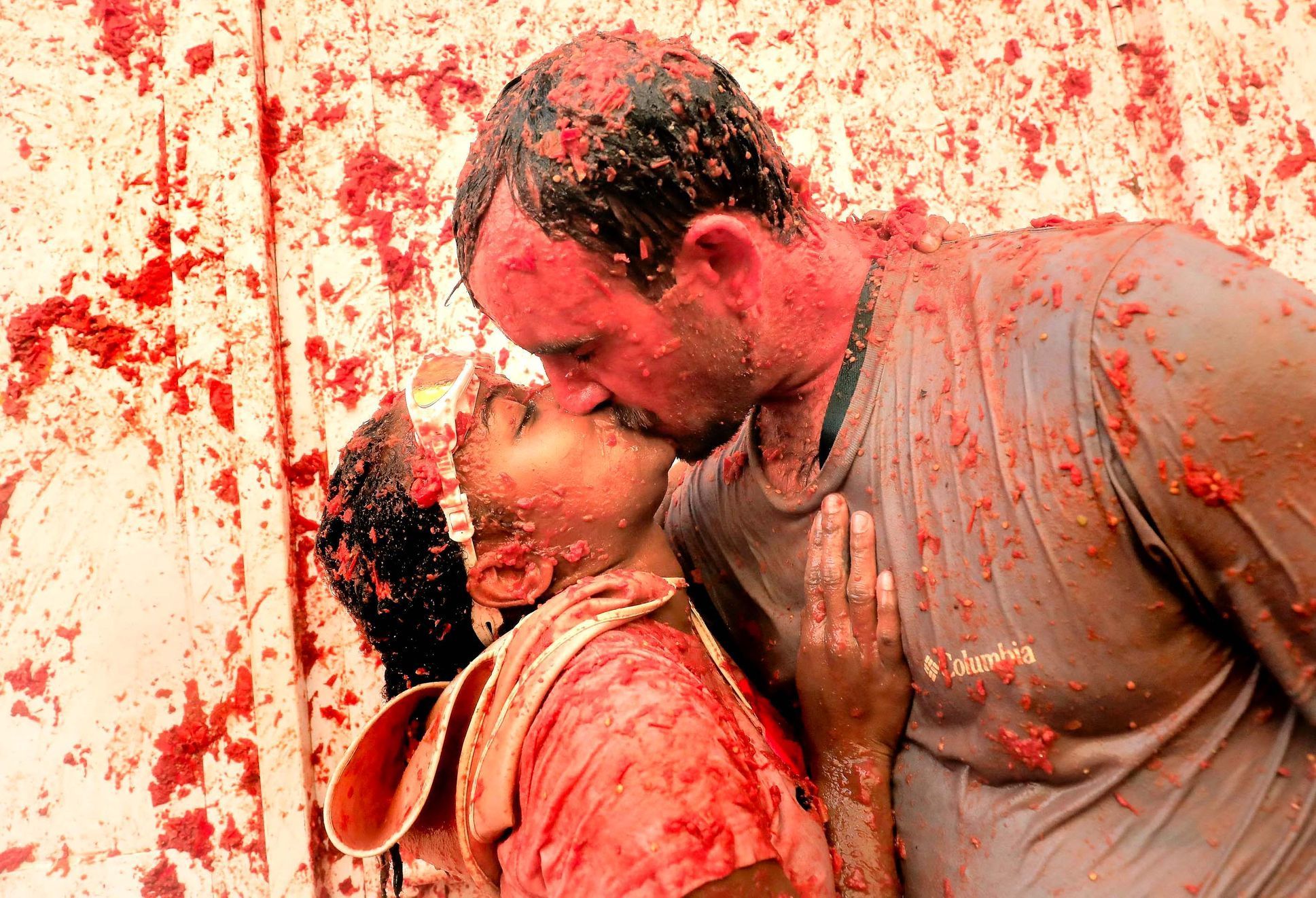 Španělsko, Tomatina, rajčata, bitva, kuriozita, rajče
