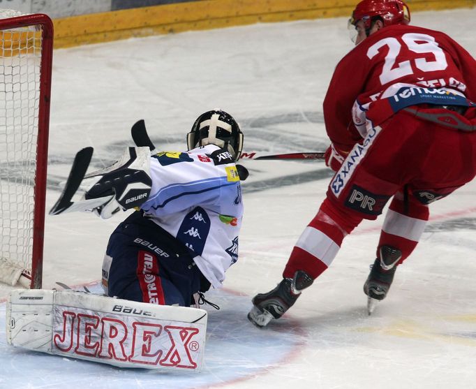 Extraliga: Slavia Praha - Kometa Brno: Lukáš Krenželok - Martin Falter