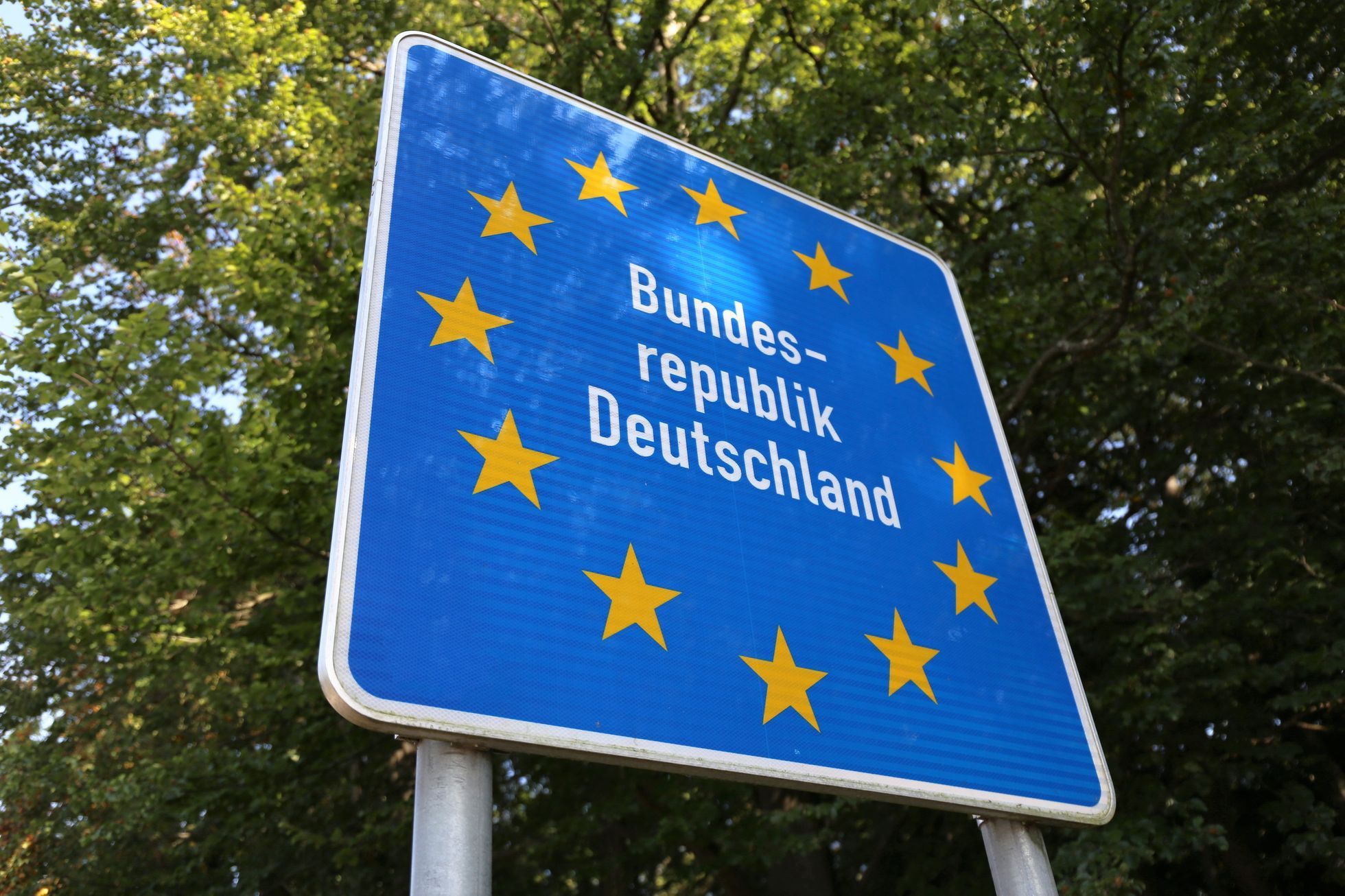 Německo hranice ilustrační obrázek