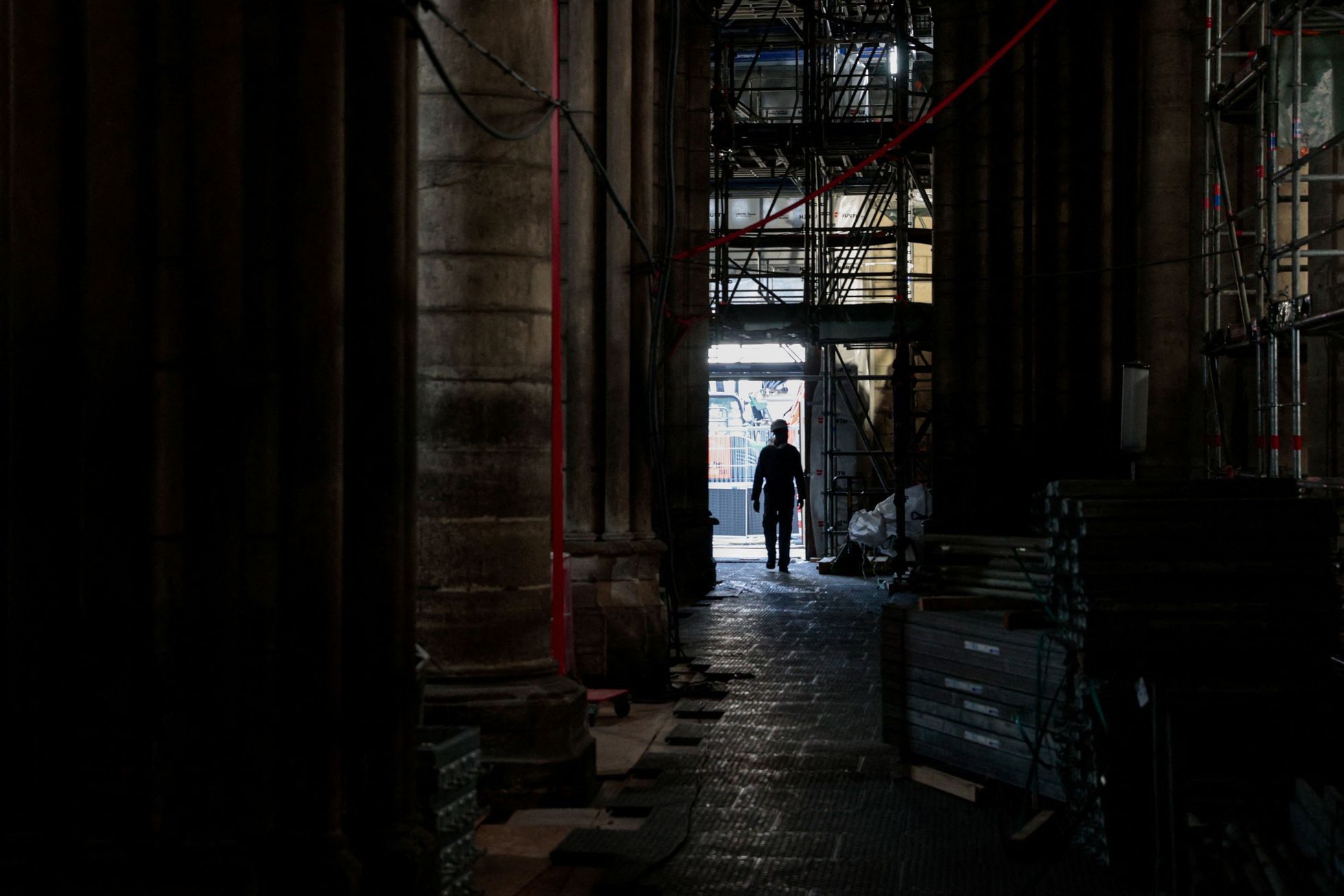 Notre Dame Paříž Francie katedrála oprava